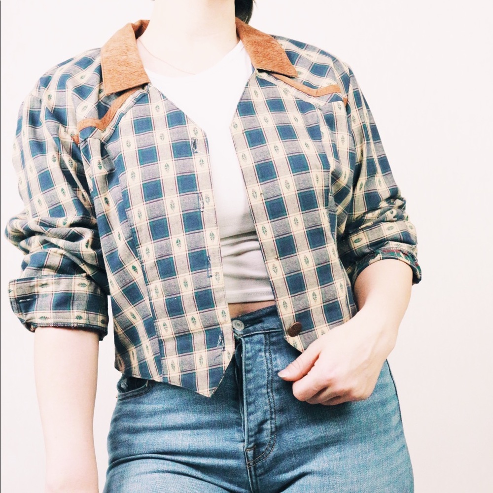 Vintage Rough Rider Plaid Shirt Jacket